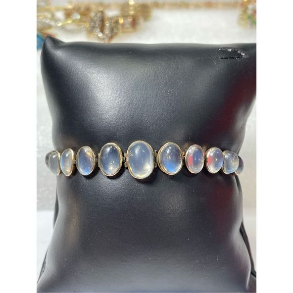 Antique Moonstone in a 9 Carat Metal 7.5” Long